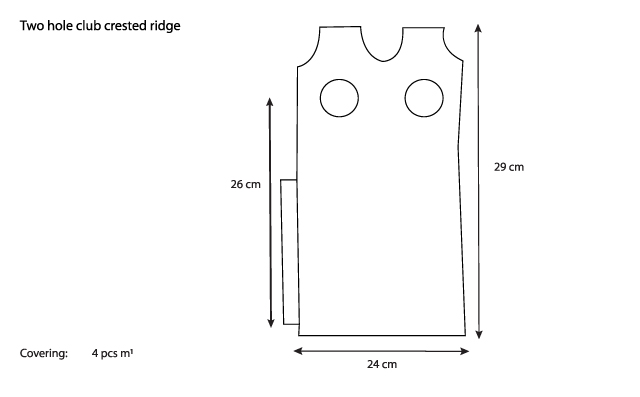 Two hole club crested ridge (drawing)